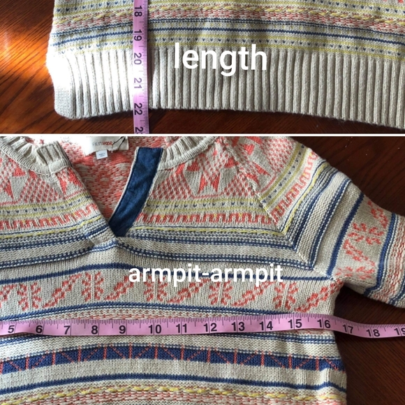 Anthropologie Fiets voor 2 Sweater Size S - Picture 4 of 8